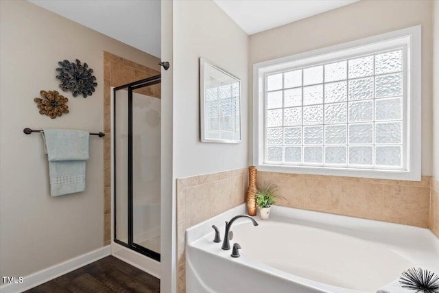 206 Wynngate Dr, Cameron, NC 28326 - bathroom with a bath and a stall shower