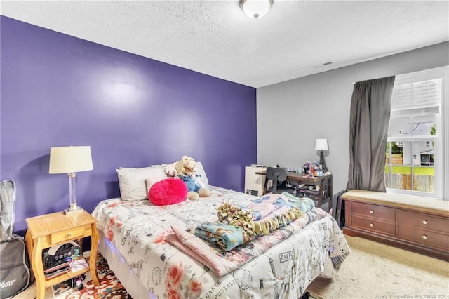110 Wynngate Dr, Cameron, NC 28326 - bedroom with a textured ceiling, visible vents, and carpet