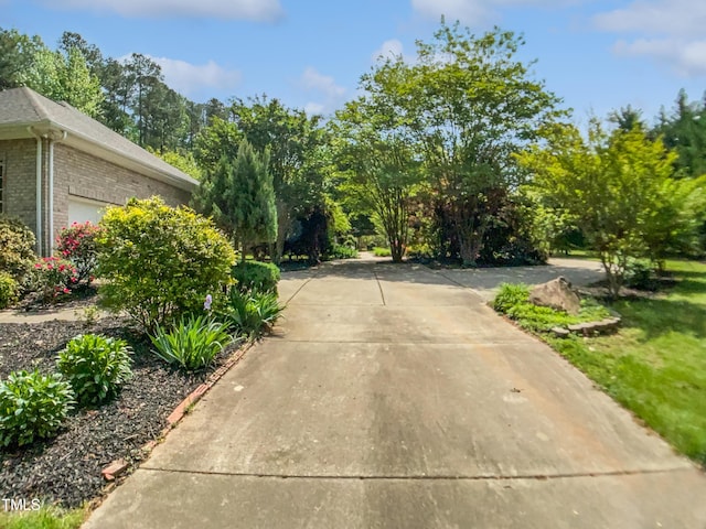 view of street with driveway