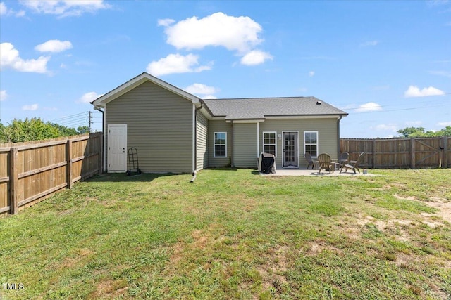 back of property featuring a patio