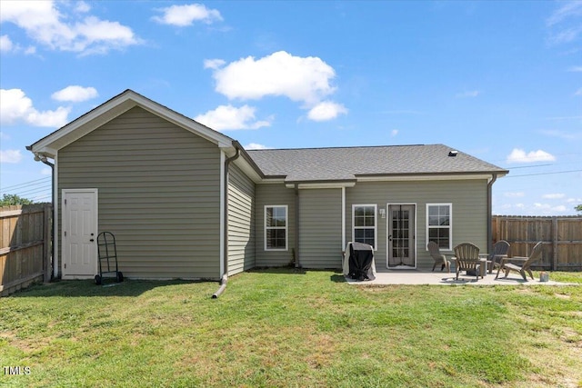rear view of house featuring a patio