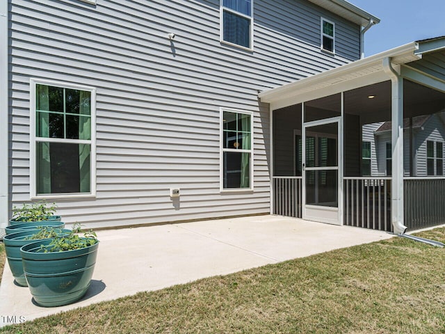 555 Whitley Ridge Dr, Clayton, NC 27527 - view of patio with a sunroom