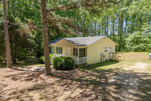 145 Mark St, Franklinton, NC 27525 - exterior space featuring a porch