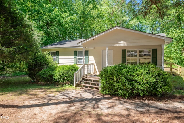 145 Mark St, Franklinton, NC 27525 - view of front of property with a porch