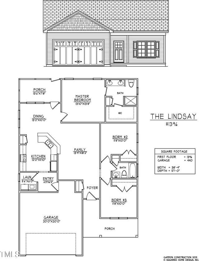 15 Nottingham Pl, Smithfield, NC 27577 - property floor plan