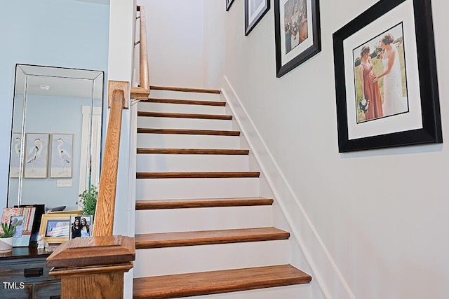 view of stairway