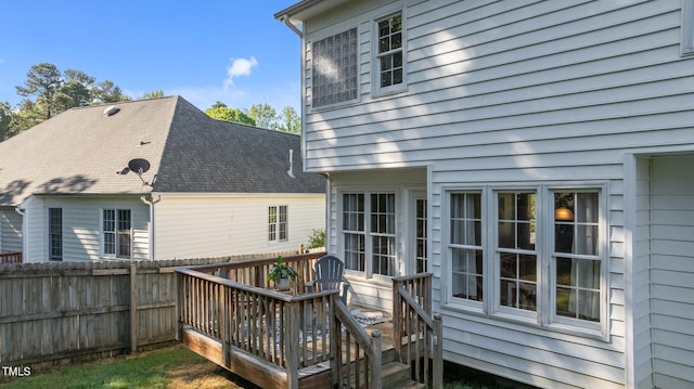 612 Lakeview Ave, Wake Forest, NC 27587 - wooden terrace featuring fence