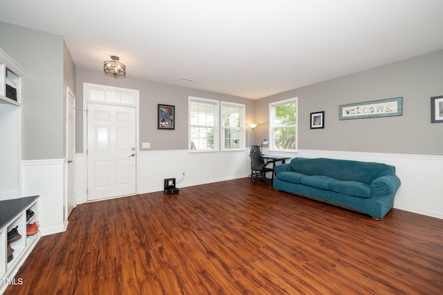 149 Cinder Cross Way, Garner, NC 27529 - living room featuring wood finished floors and baseboards