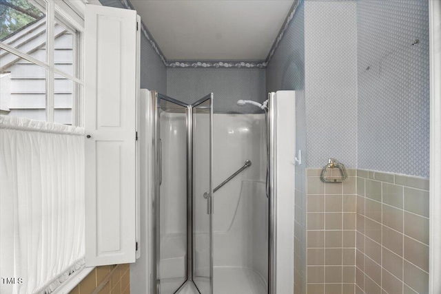 3025 Wycliff Rd, Raleigh, NC 27607 - full bathroom featuring a shower stall