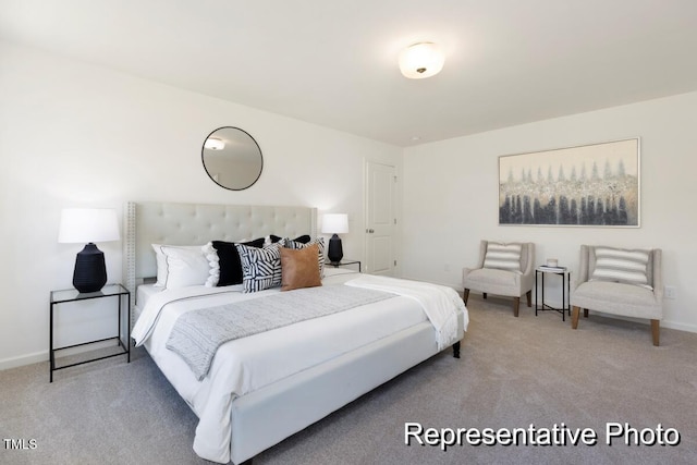 187 Curling Creek Dr Unit 298P, Clayton, NC 27527 - bedroom with baseboards and light carpet