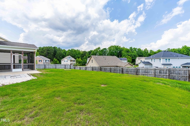 1104 Arden Trace Ct, Fuquay Varina, NC 27526 - view of yard featuring a sunroom and a residential view