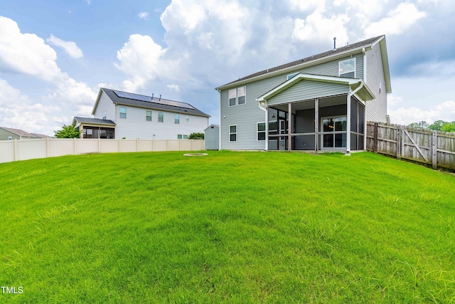 1104 Arden Trace Ct, Fuquay Varina, NC 27526 - back of property with a sunroom