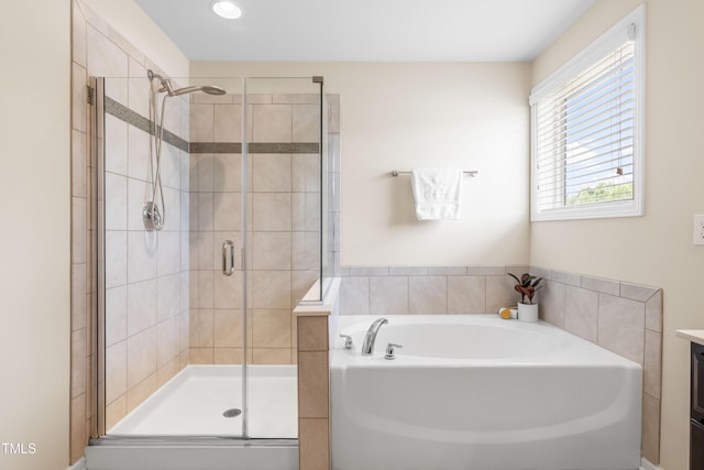 1104 Arden Trace Ct, Fuquay Varina, NC 27526 - bathroom with a stall shower and a garden tub