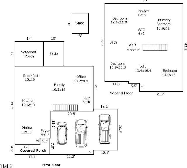 1104 Arden Trace Ct, Fuquay Varina, NC 27526 - floor plan / room layout