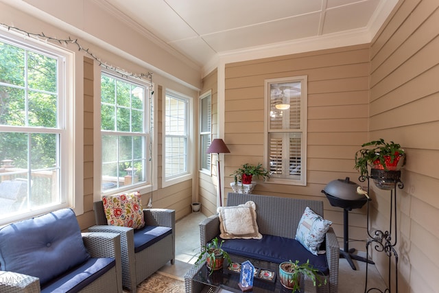 view of sunroom / solarium
