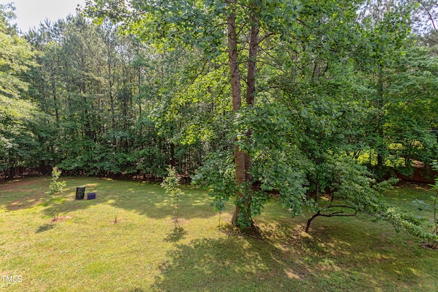 view of grassy yard