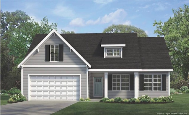 6143 Goldsboro Rd, Wade, NC 28395 - view of front of property featuring concrete driveway and a front lawn