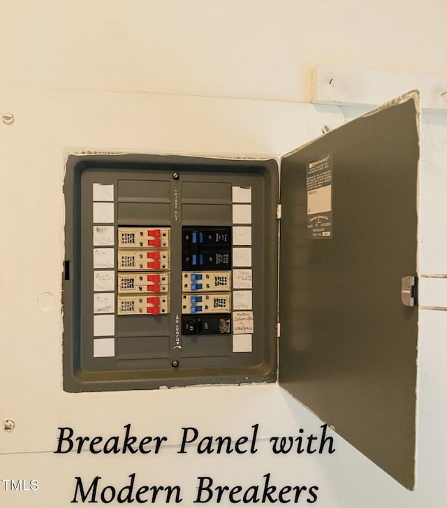 utility room with electric panel
