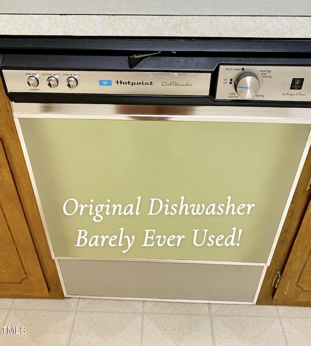 details featuring dishwashing machine