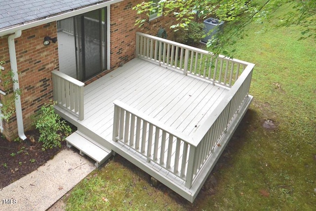5825 Scalybark Rd, Durham, NC 27712 - view of wooden deck