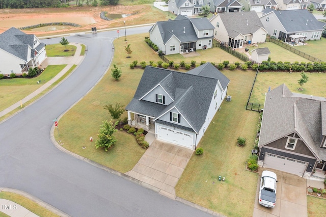 bird's eye view featuring a residential view