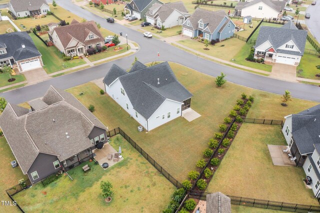 birds eye view of property featuring a residential view