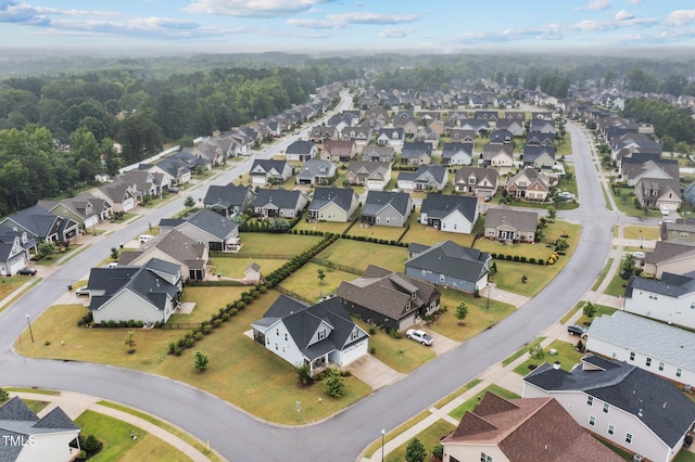 bird's eye view with a residential view