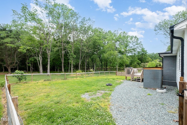 553 Isley Rd, Haw River, NC 27258 - view of yard featuring a deck