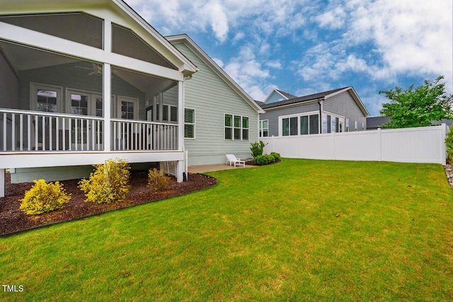 328 Boone St, Chapel Hill, NC 27516 - view of yard featuring a sunroom