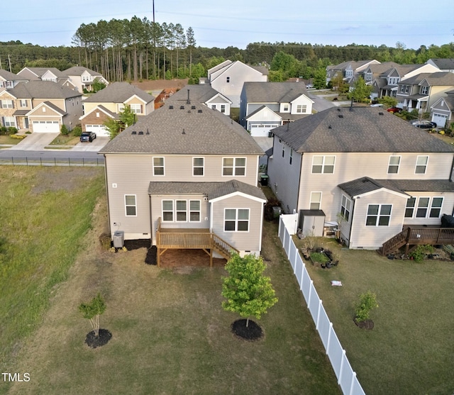 drone / aerial view featuring a residential view