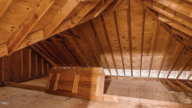 view of attic