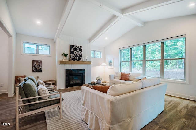 151 Monteith Dr, Chapel Hill, NC 27516 - living area featuring wood finished floors, a fireplace, baseboards, and recessed lighting