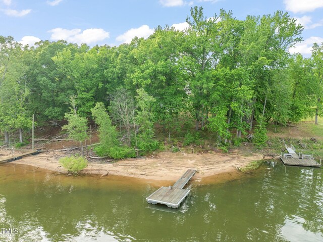 view of dock area