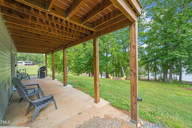 view of patio / terrace featuring area for grilling