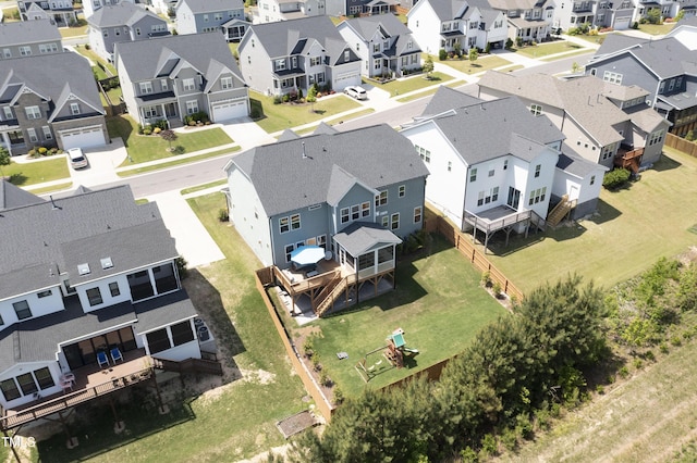 bird's eye view featuring a residential view