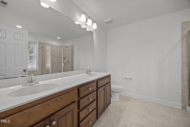 333 Trout Valley Rd, Wake Forest, NC 27587 - bathroom featuring a shower stall and double vanity