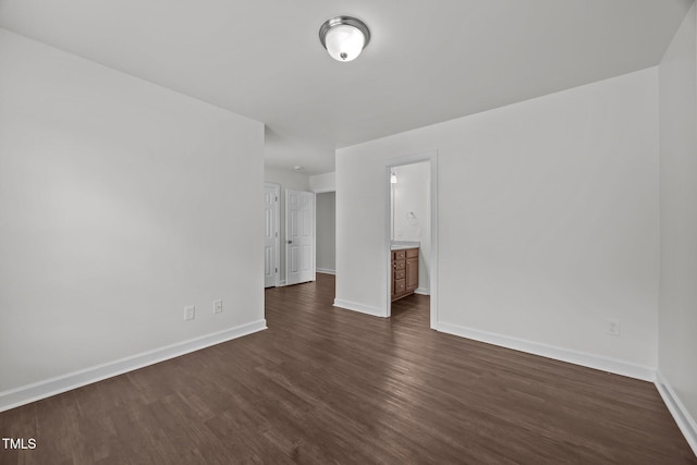 333 Trout Valley Rd, Wake Forest, NC 27587 - spare room featuring dark wood-type flooring and baseboards
