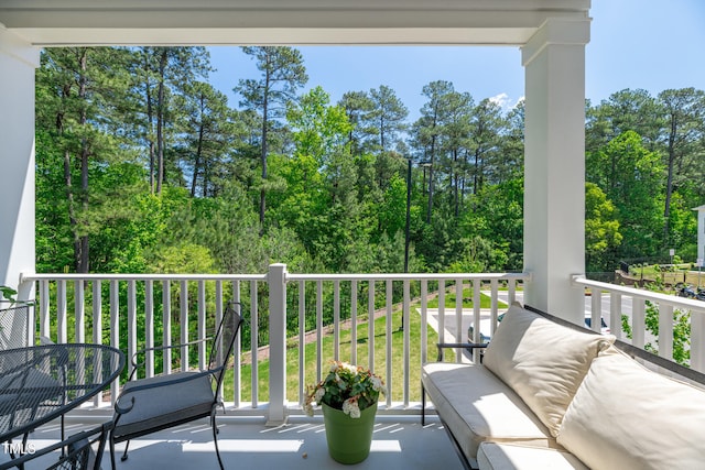 view of balcony