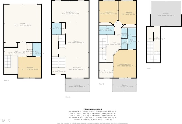 11549 Helmond Way Unit 107, Raleigh, NC 27617 - home floor plan
