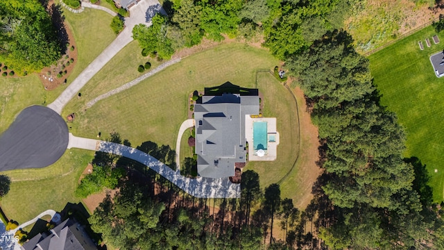 6 Castlewood Dr, Durham, NC 27713 - bird's eye view of a pool area
