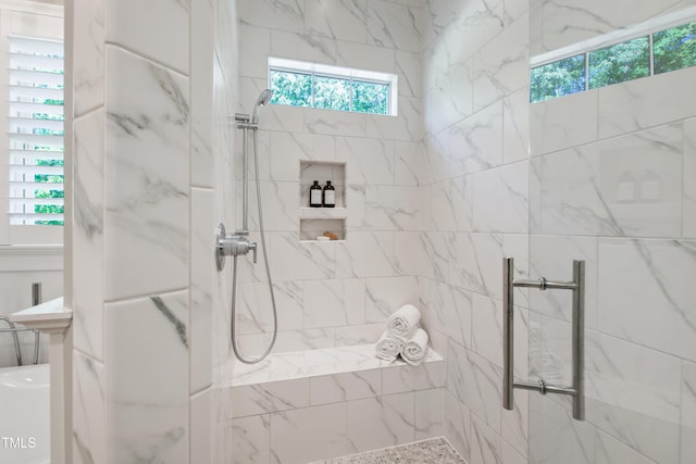 6 Castlewood Dr, Durham, NC 27713 - full bath with tiled shower