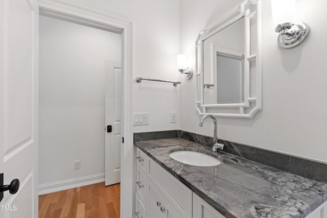 6 Castlewood Dr, Durham, NC 27713 - bathroom with wood finished floors and vanity