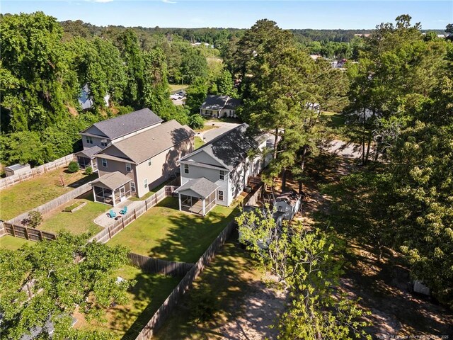 915 Carolina Ave, Fayetteville, NC 28301 - birds eye view of property featuring a forest view