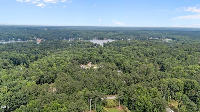 109 Rustler Rd, Louisburg, NC 27549 - bird's eye view of a heavily wooded area and a large body of water