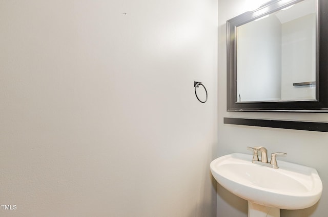 bathroom with a sink