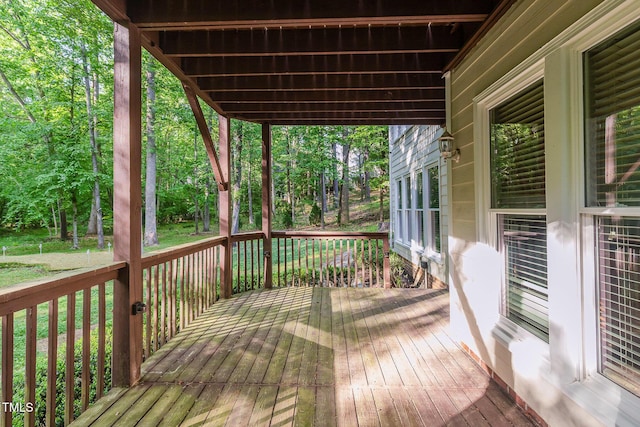 view of deck
