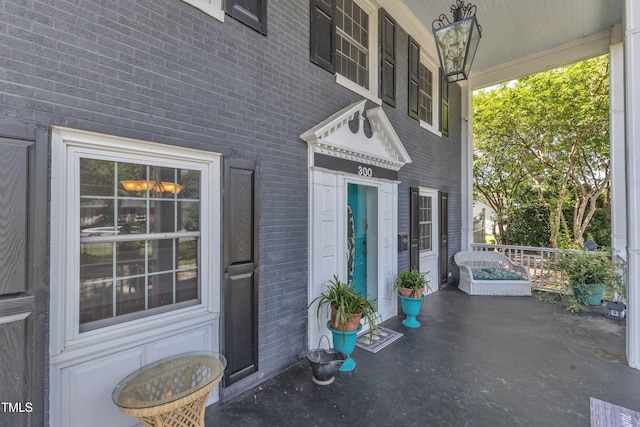 300 S Pine St, Benson, NC 27504 - property entrance with brick siding and covered porch