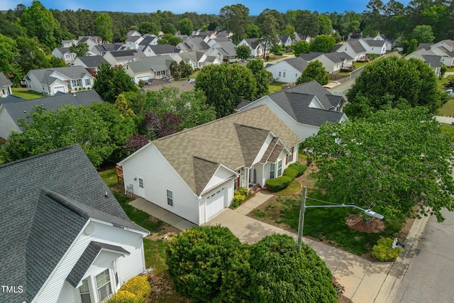 7109 Spanglers Spring Way, Raleigh, NC 27610 - birds eye view of property with a residential view