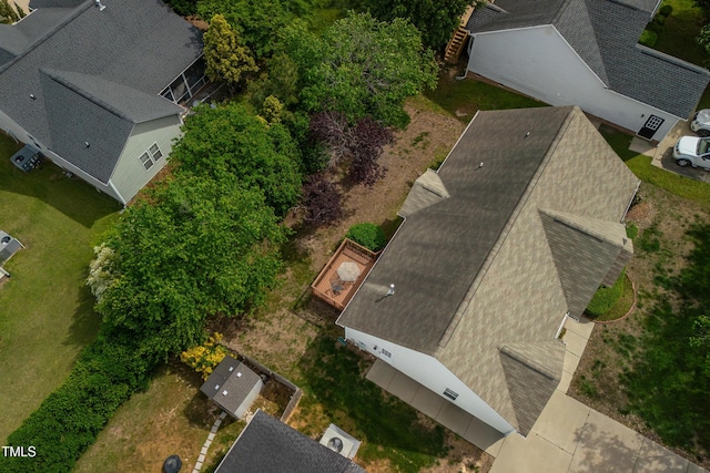 7109 Spanglers Spring Way, Raleigh, NC 27610 - bird's eye view
