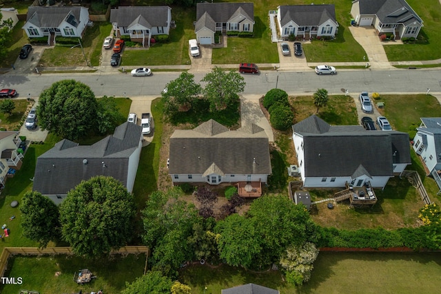 7109 Spanglers Spring Way, Raleigh, NC 27610 - birds eye view of property with a residential view